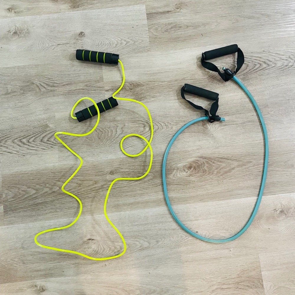 PBLX Weighted Jump‎ Rope Resistance Band Set 2 in 1 Fitness Cardio Workout